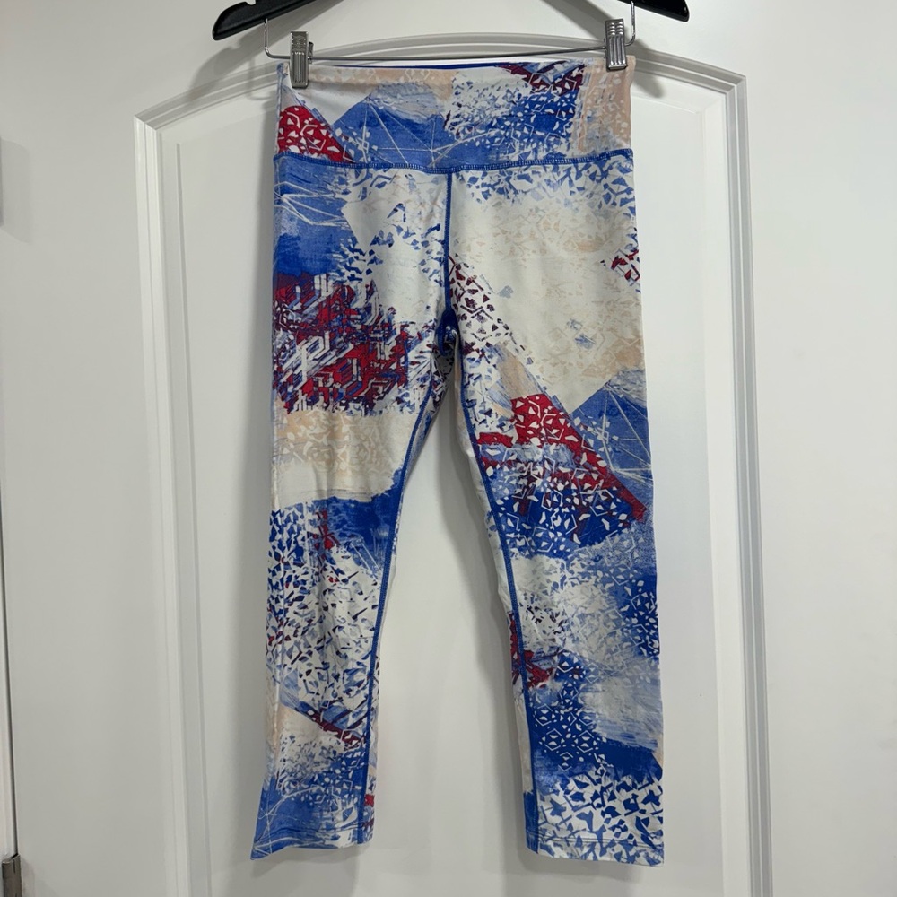 Calvin Klein Blue and Red Patterned Leggings